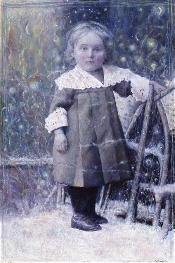Girl on the snow